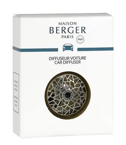 Maison Berger Car Diffuser Graphic Vent Clip Matte Silver