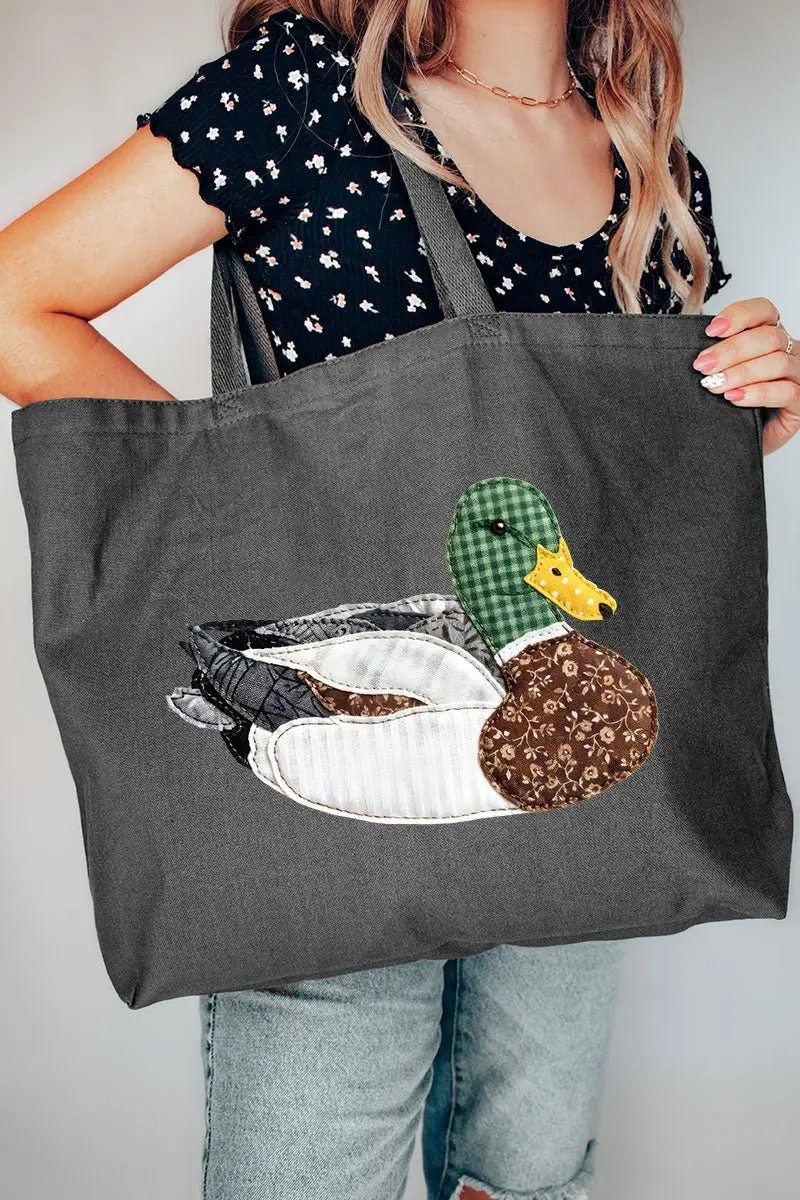 Mallard Marsh Canvas Jumbo Tote
