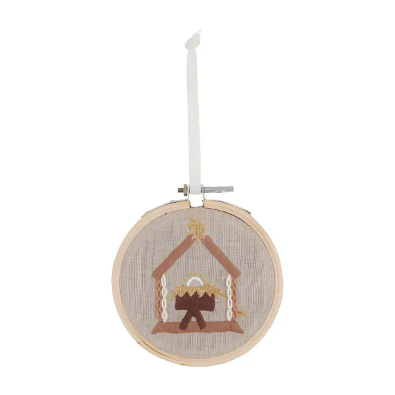Manger Hoop Ornament by Mud Pie