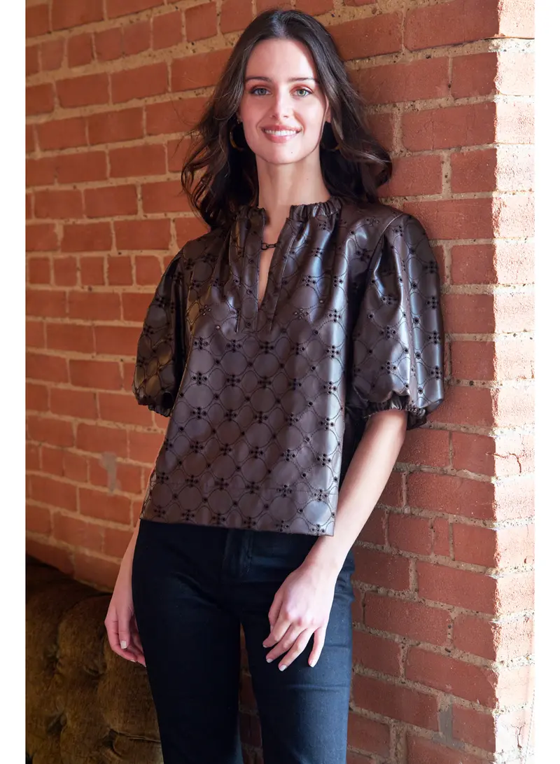 Marcie Top in Chocolate Brown
