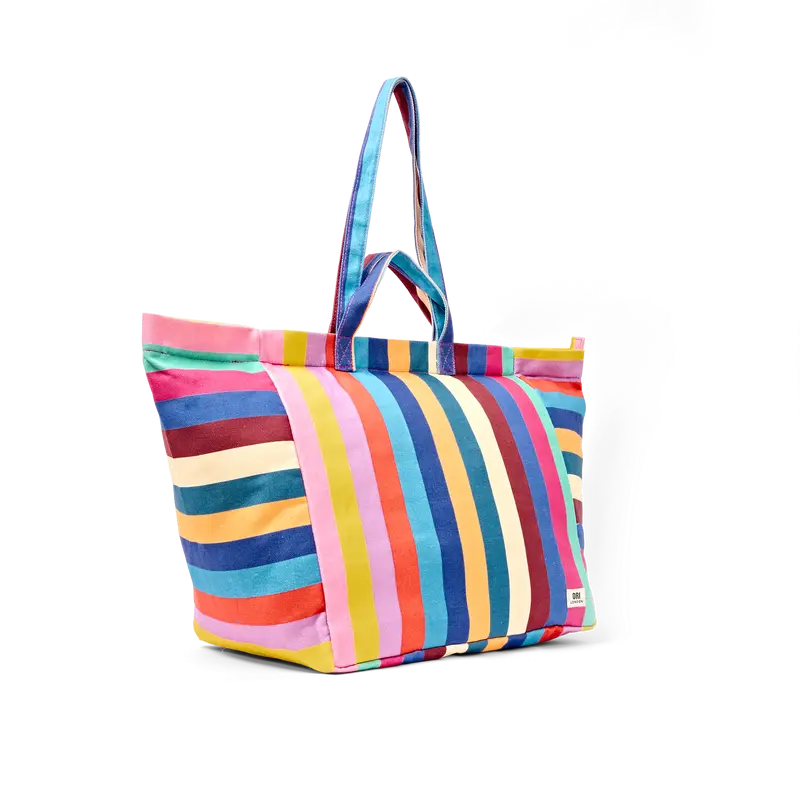 Marylebone Tote Bag in Wide Stripe Multi