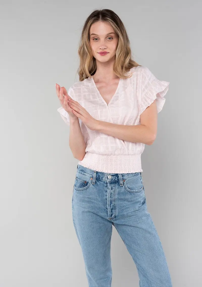 Mathilde Ruffle Sleeve Top