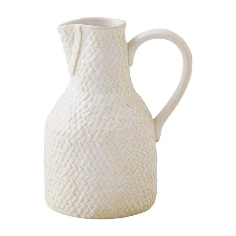 Medium Stoneware Jug Bud Vase by Mud Pie