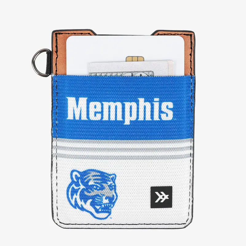 Memphis White - Vertical Leather Wallet