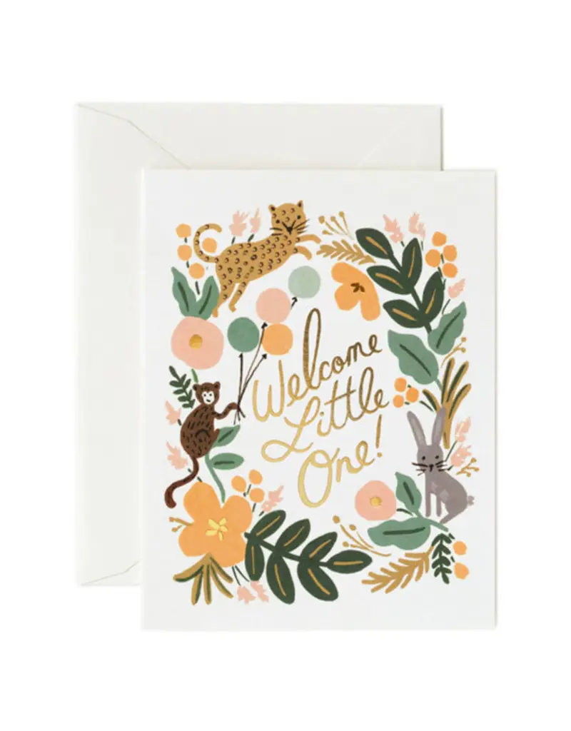 Menagerie Baby Card