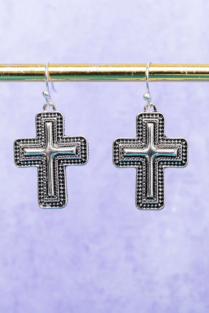 Mesa Faith Silvertone Earrings