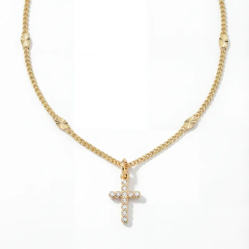 Mini Frankie Cross Necklace