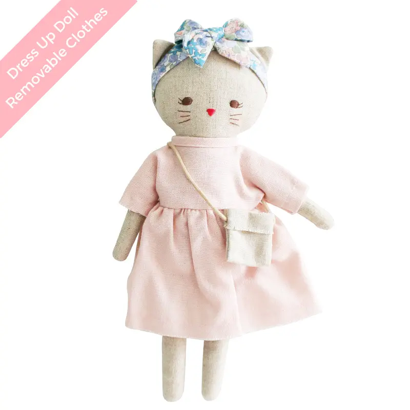 Mini Lilly Kitty 26cm Pink Linen