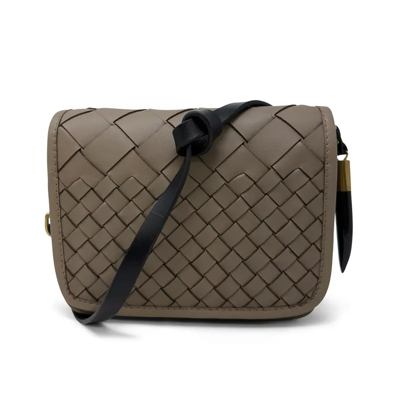 Mini Mia Crossbody - Fog Threaded Weave
