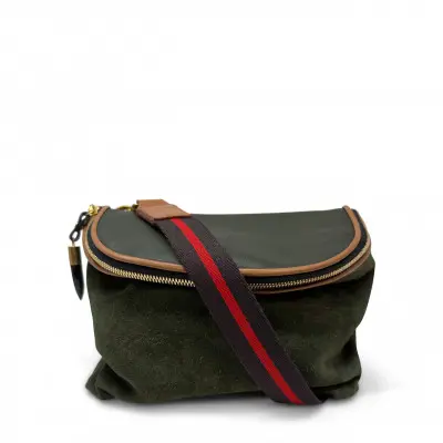 Mini Windbourne Crossbody - Olive Suede
