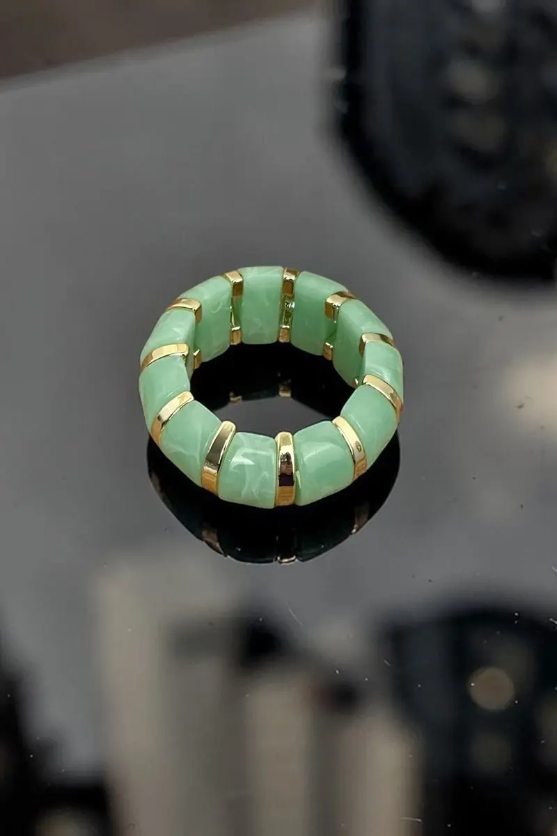 Mint & Goldtone Flair Play Bracelet