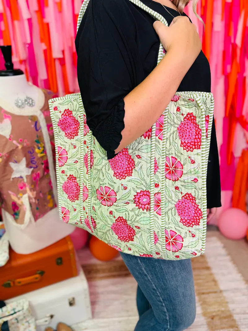 Minty Bloom Bag