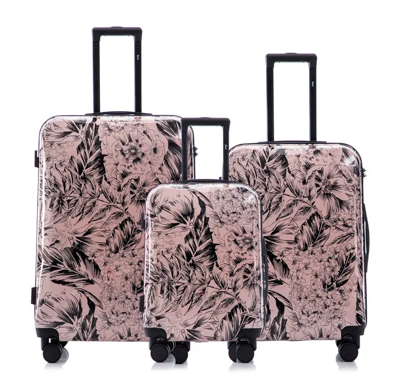 Mirage Forest ABS Hard Shell Lightweight 3-Piece Luggage Set