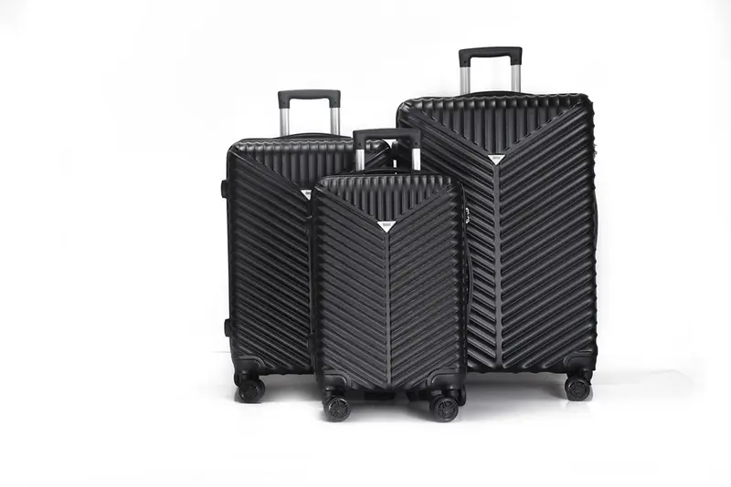 Mirage Lan ABS Hard shell Lightweight 3 Piece Luggage Set