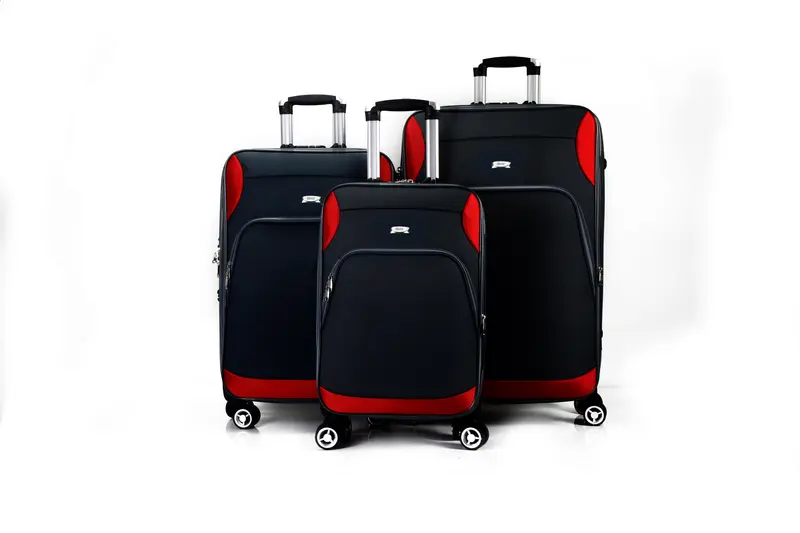 Mirage Letty Soft Shell Lightweight Expandable 3 Piece Luggage Set
