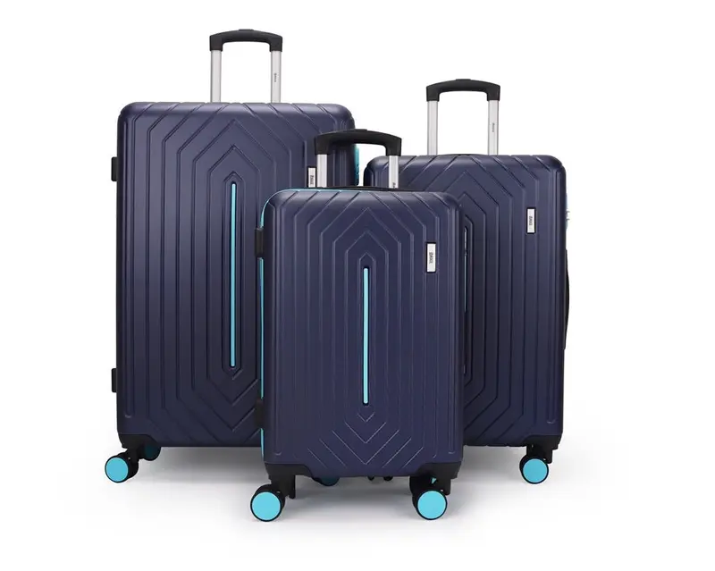 Mirage Mona ABS Hard shell Lightweight 3 Piece Luggage Set