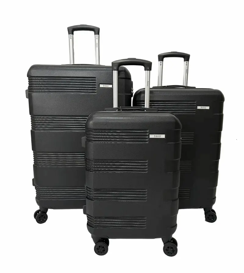 Mirage Polli Hard Shell Lightweight 3 Piece Luggage Set