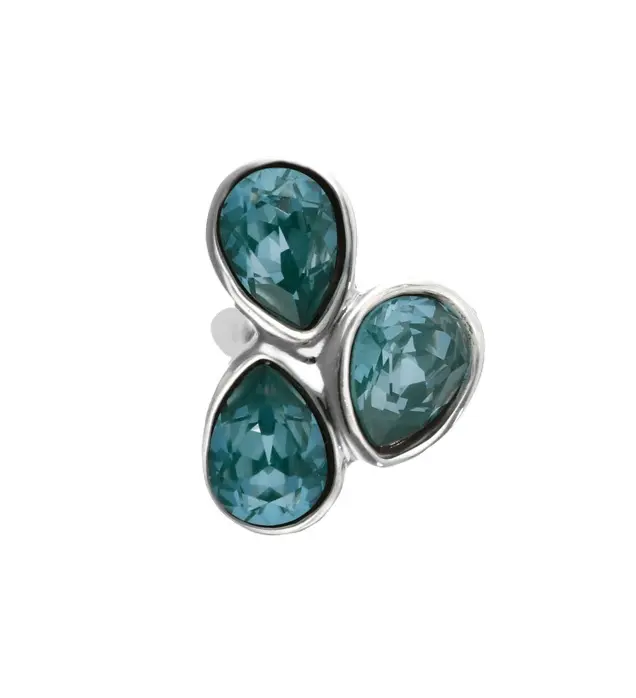 Misterio (Mystery) Ring in Silver & Green