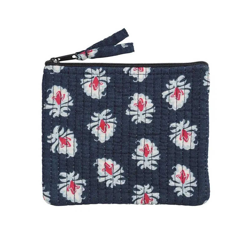 Mud Pie Americana Block Quilted Cosmetic Case