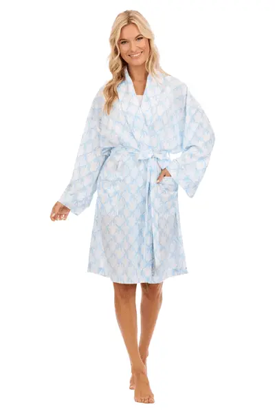 Mud Pie Blue Bow Robe
