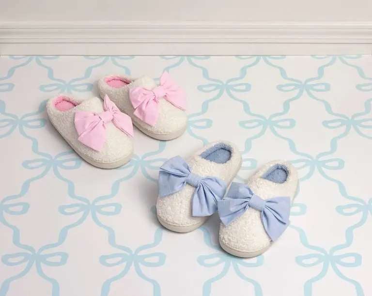 Mud Pie Bow Slippers