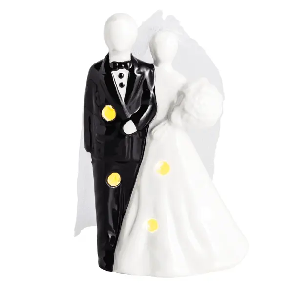 Mud Pie Bride and Groom Light Up Sitter