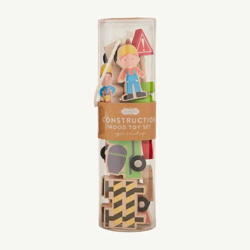Mud Pie Construction Wood Toy Set
