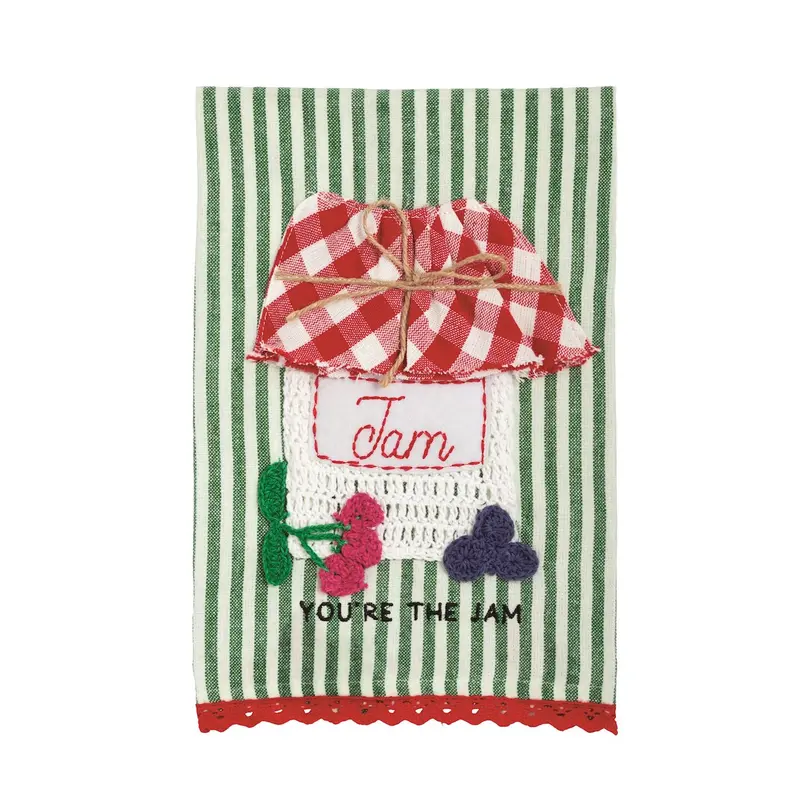 Mud Pie Crochet Kitchen Towel - Jam