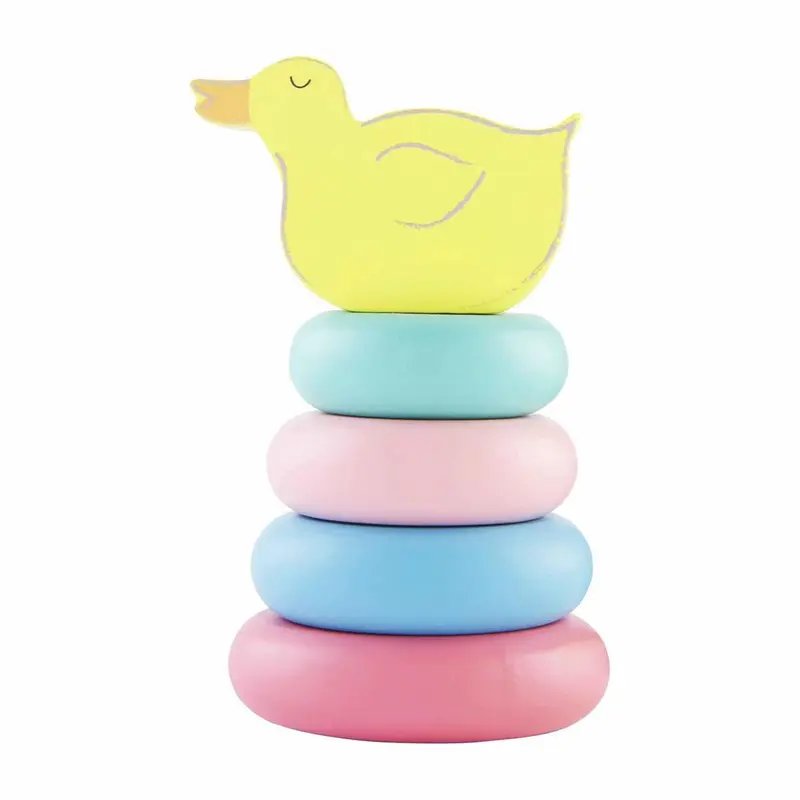 Mud Pie Duck Wood Stacking Toy