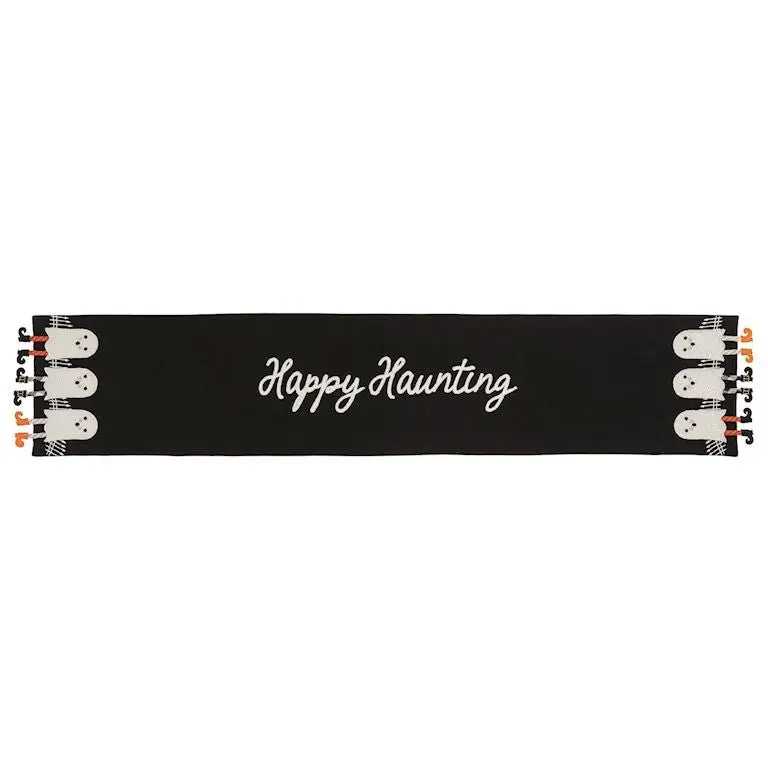 Mud Pie Ghost Dangle Leg Table Runner – Halloween Table Décor