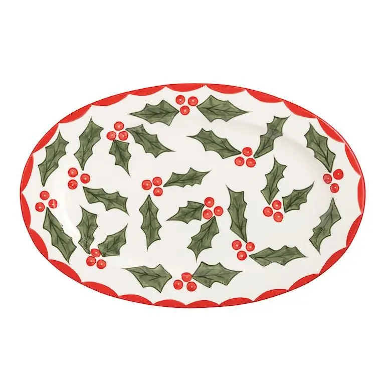 Mud Pie Holly Serving Platter