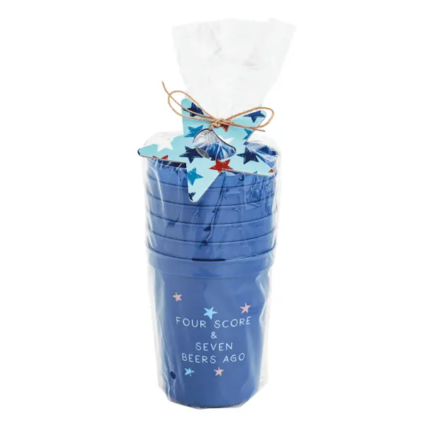 Mud Pie Navy Americana Party Cup