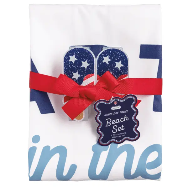Mud Pie Quick Dry Beach Towel Set