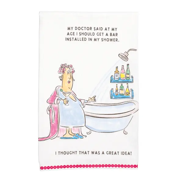 Mud Pie Shower Glitter Birthday Towel