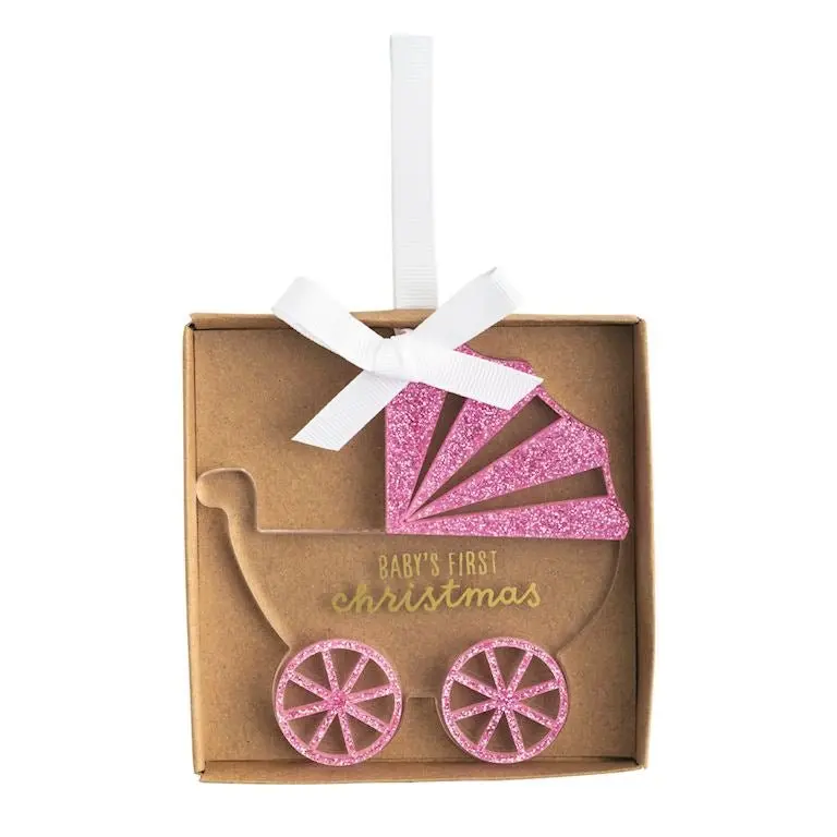 Mud Pie Stroller Baby’s First Christmas Ornament – Holiday Keepsake