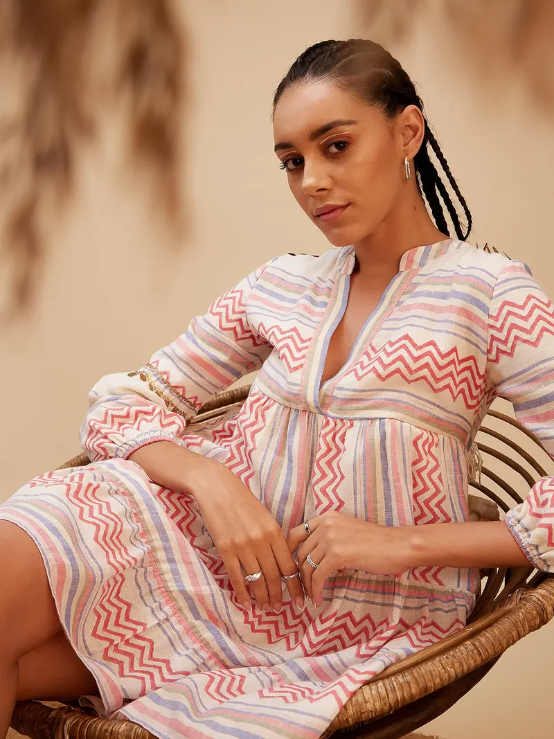 Multicolor Boho Vibe Dress