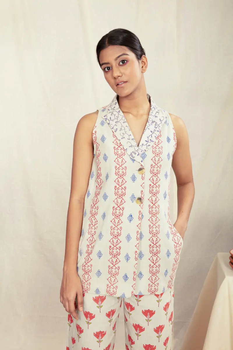 Multicolor Custom Women's Vest