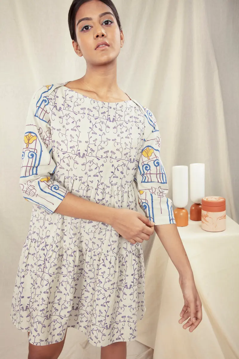 Multicolor Summer Mini Dress