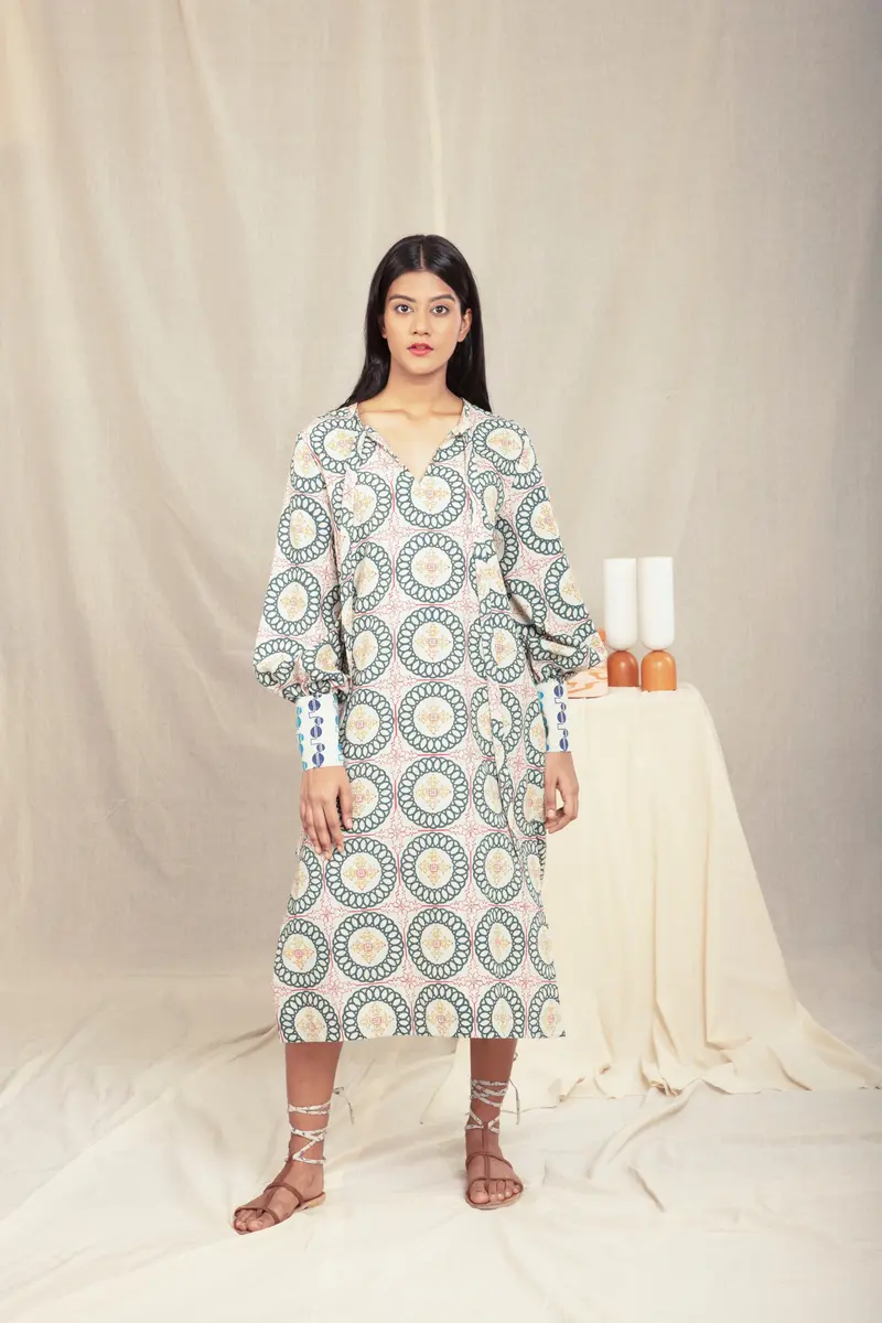 Multicolor Tunic Dress
