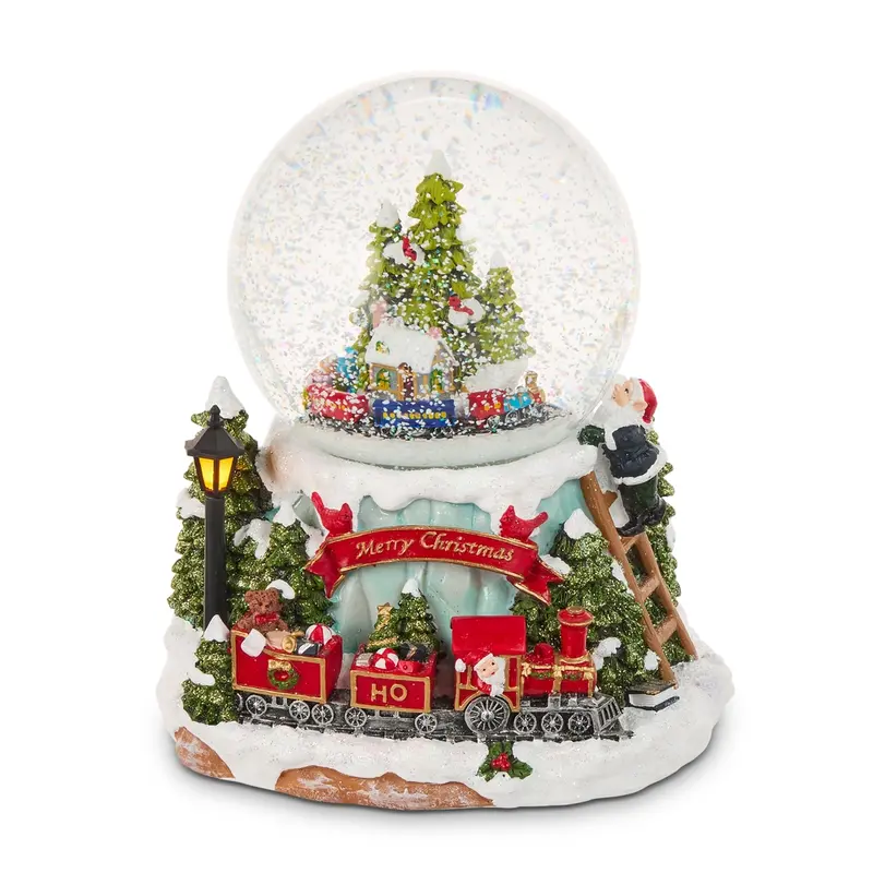 Musical Lighted Water Globe 7.75 in