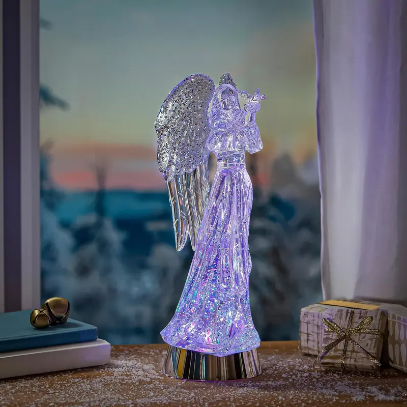 Nativity LED Color Changing Angel Lantern