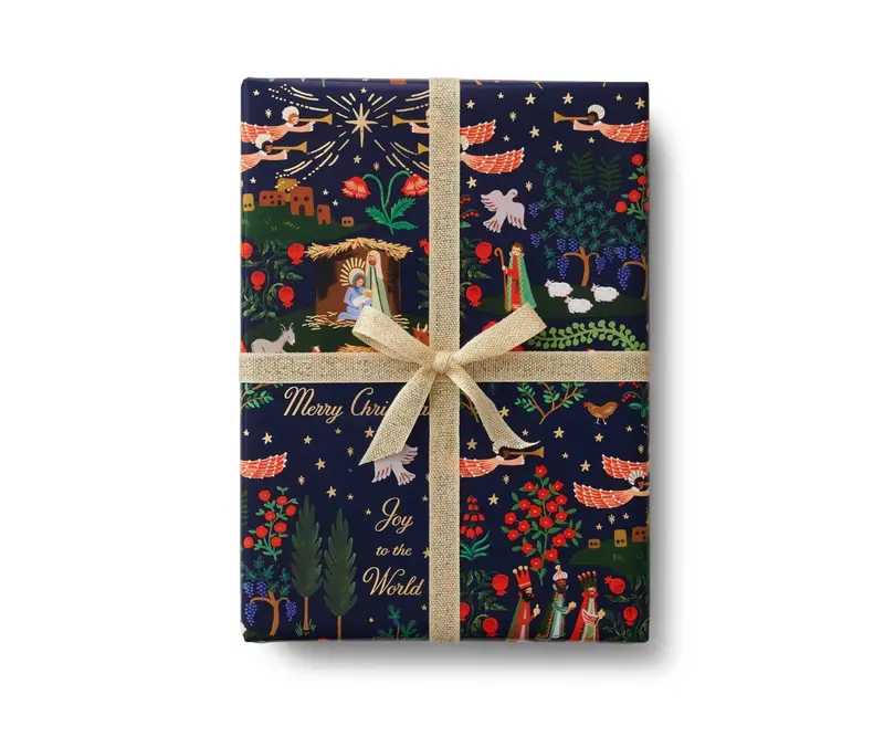 Nativity Scene Continuous Wrapping Paper