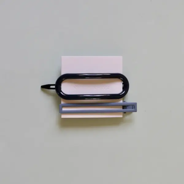 Navy — BYRON Hair Clip Set