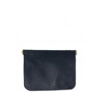 NAVY COBRA SNAP POUCH