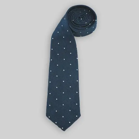 Navy Grenadine With White Dots