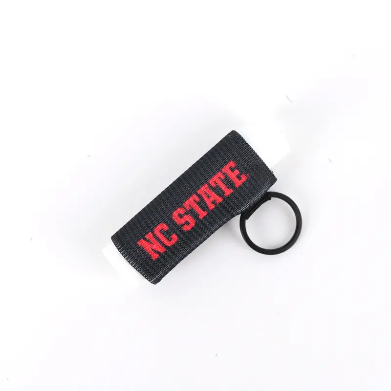 NC Red - Chapstick Holder Keychain