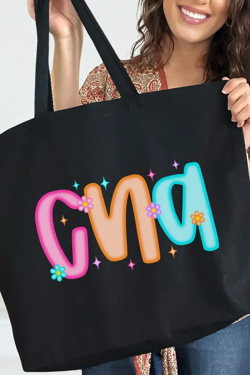 Neon Glow CNA Canvas Jumbo Tote