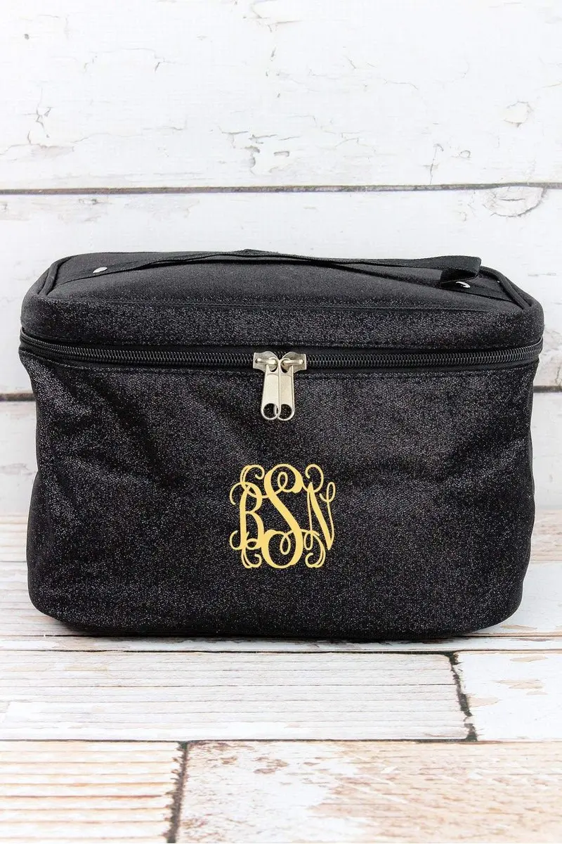 NGIL Black Glitz & Glam Train Case
