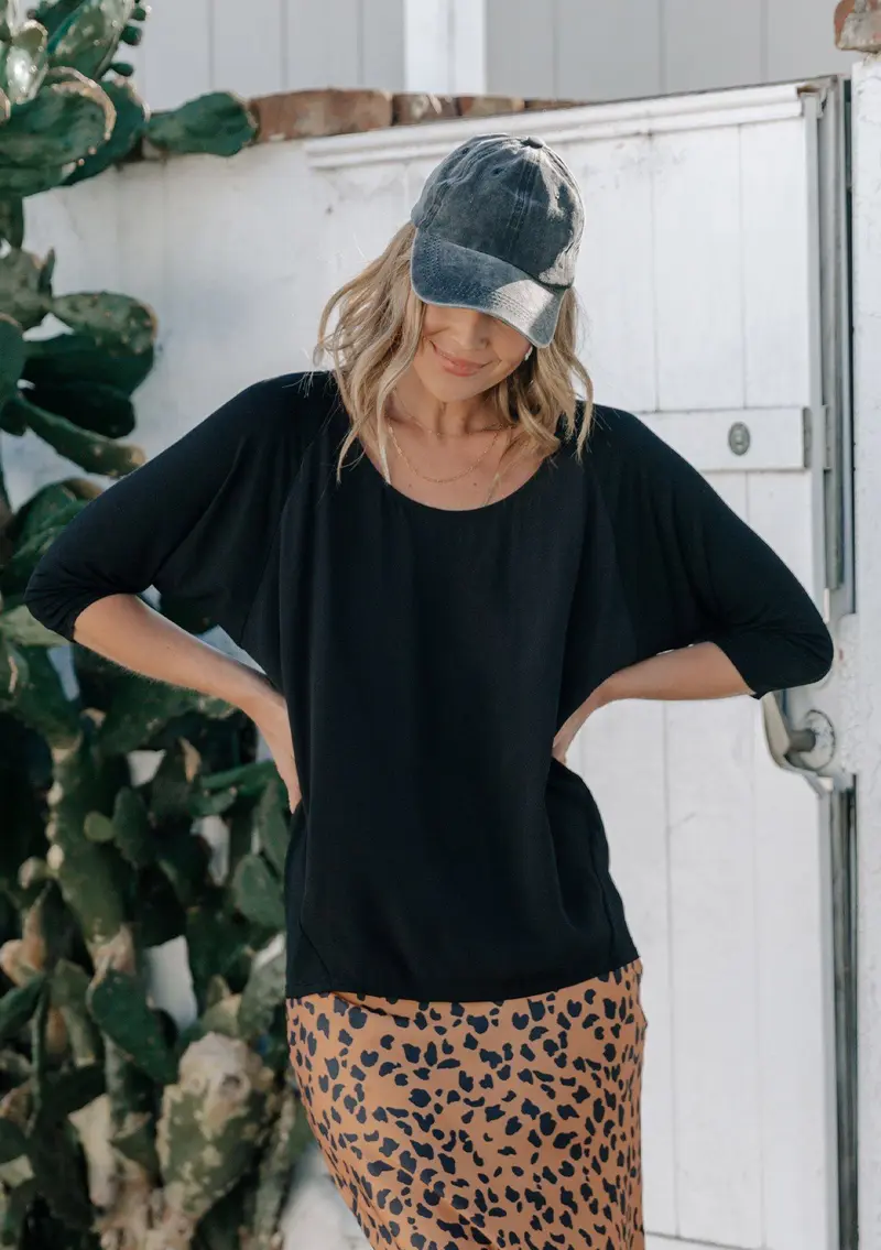Night And Day Dolman Sleeve Top