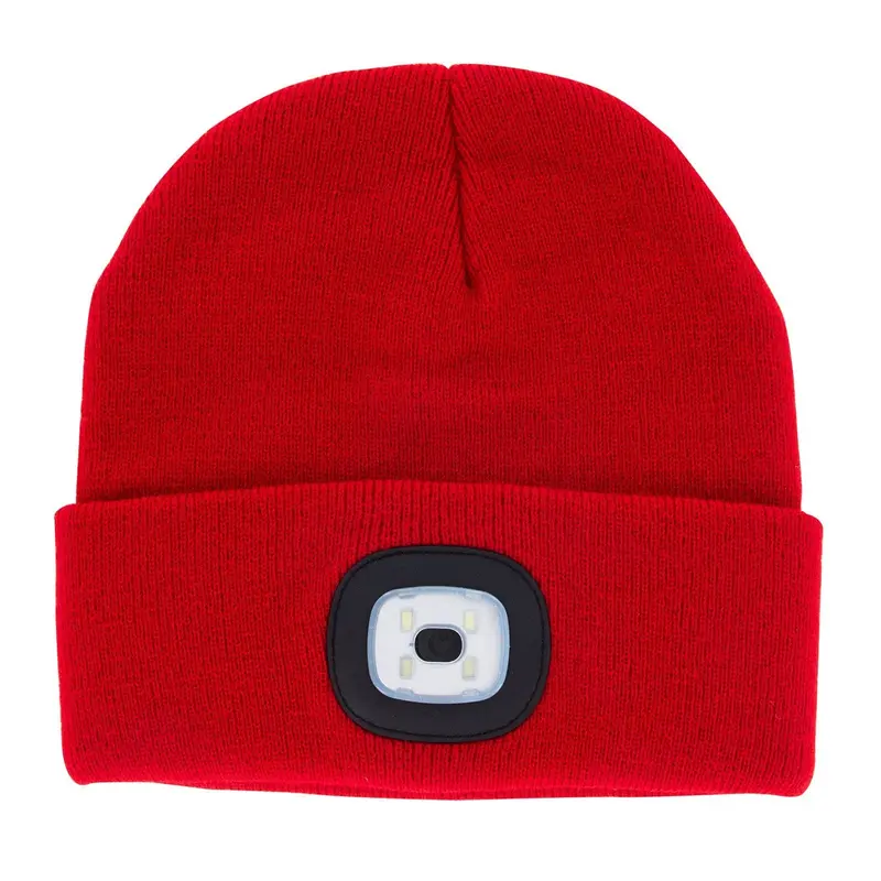 Night Scope Rechargeable LED Beanies - Red